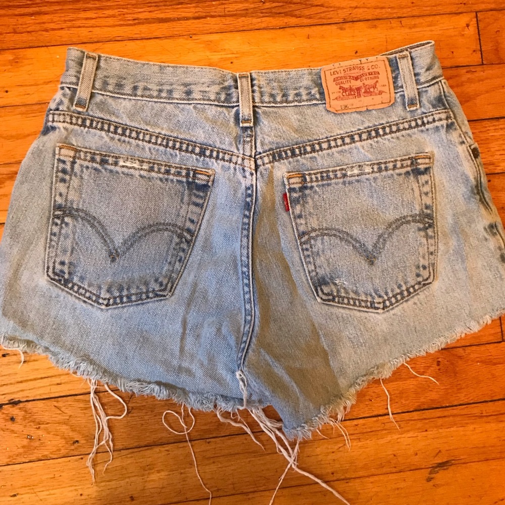Levi Jean Cutoff Shorts, Light Denim